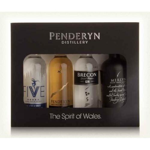 Penderyn Spirit of Wales - 4 x 5cl Miniatures