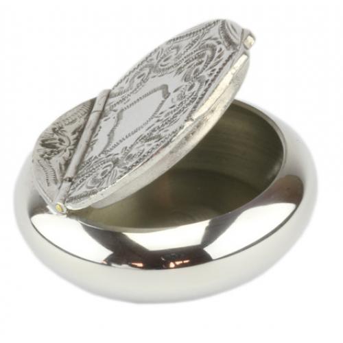 Wilson of Sharrows Pewter Snuff Box - Patterned Lid