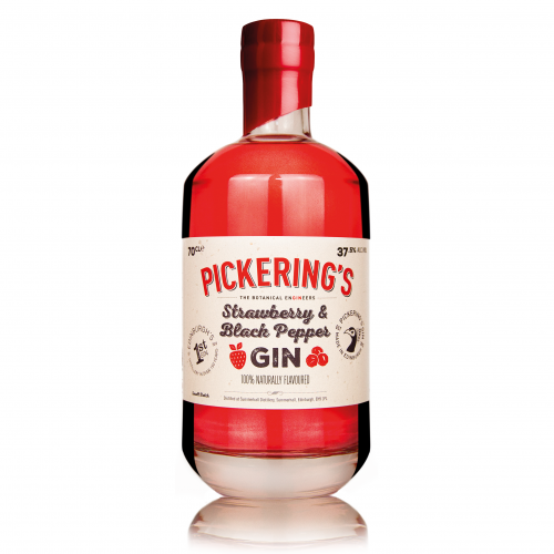 Pickerings Strawberry & Black Pepper Gin - 37.5% 70cl