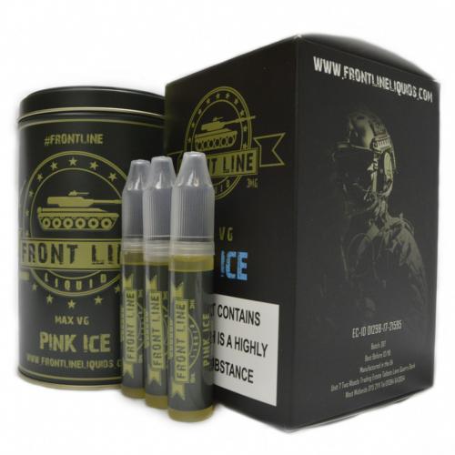 Front Line Pink Ice Vape Liquid - 3 x 10ml 3mg