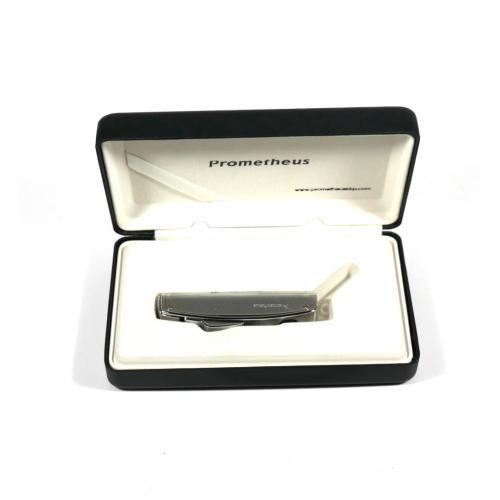 Prometheus Single Jet Flame Lighter - Silver