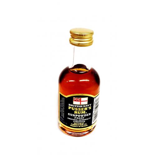 Pussers Rum Gunpowder Proof Miniature - 5cl 54.5%