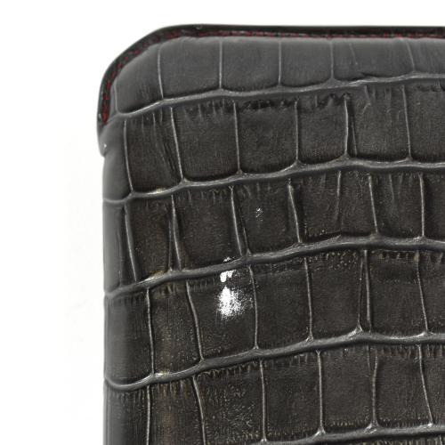 SLIGHT SECONDS - Recife Black Textured Cigar Case - 3 Cigar Capacity