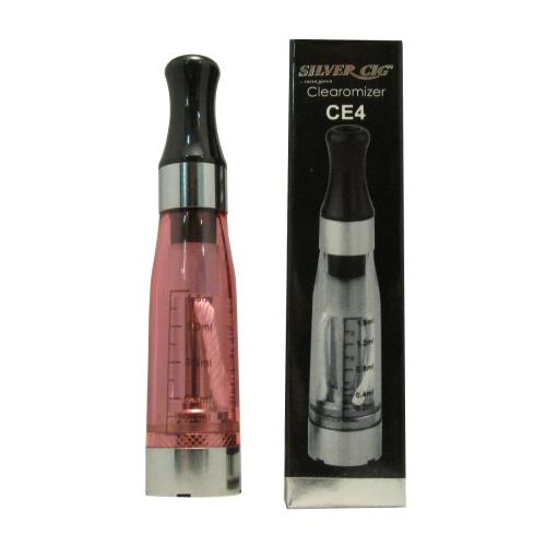 Silver Cig Vape Clearomizer Red