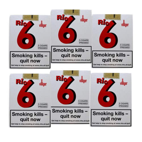 Villiger Rio 6 Cigar - 6 Packs of 5 (30 cigars)