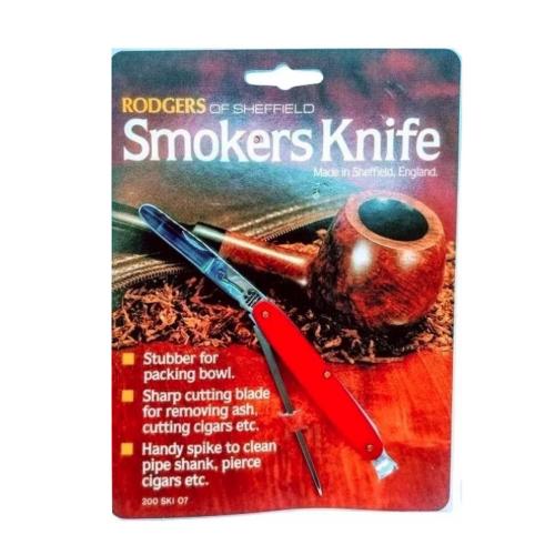 Rodgers Sheffield Steel Pipe Knife Tamper & Spike - Red