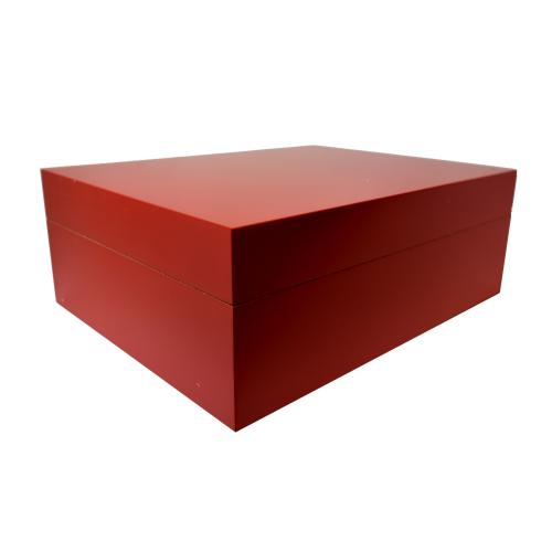 Jemar Rainbow Collection Red Humidor - 70 Cigar Capacity