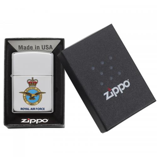 Zippo - High Polish Chrome Official Royal Air Force - Windproof Lighter