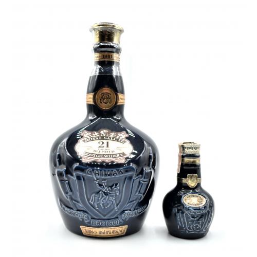 Royal Salute 21 Year Old Flagon Blended Whisky & Miniature - 75cl 40%