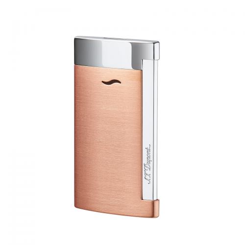 ST Dupont Slim 7 - Flat Flame Torch Lighter - Brushed Pink - End of Line
