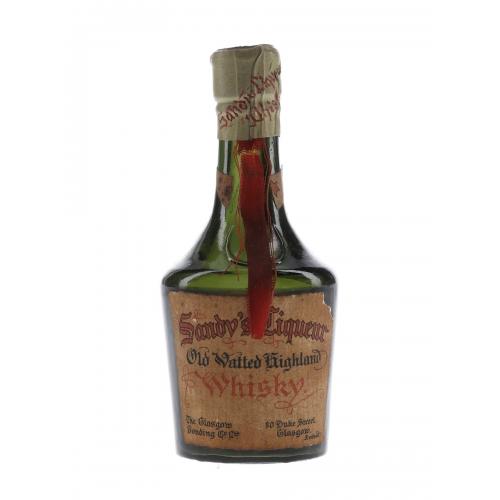 Sandys Liqueur Old Vatted Highland Bottled 1930s-1940s Miniature - 5cl 40%