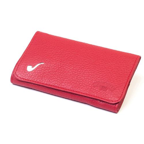 Savinelli Roll Up Leather Tobacco Pouch - Red
