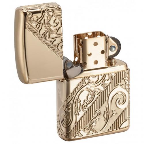 Zippo - Armor Gold Plated Scroll 2018 Collectible of the Year - Windproof Lighter
