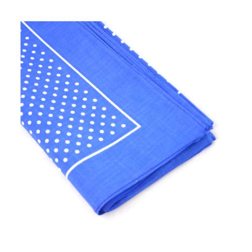 Wilsons of Sharrow Snuff Marine Blue Small Polka Dot Handkerchief