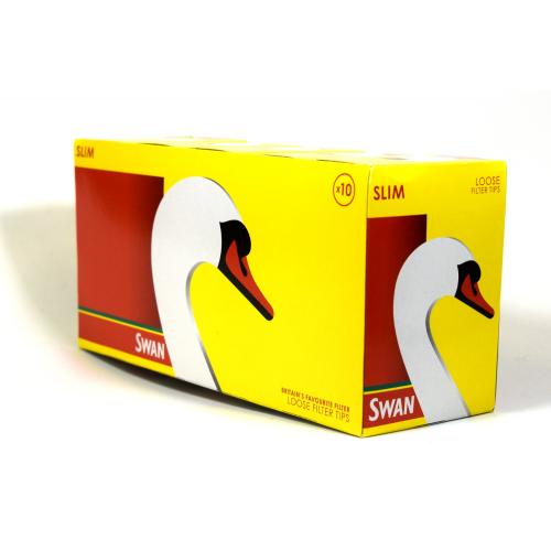 Swan Slim 6mm Filter Tips (165 Tips) 10 Packs