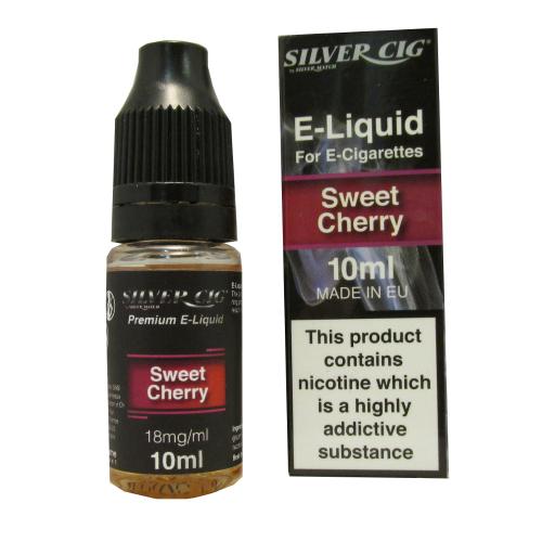 Silver Cig Sweet Cherry Vape E- Liquid 10ml 18mg