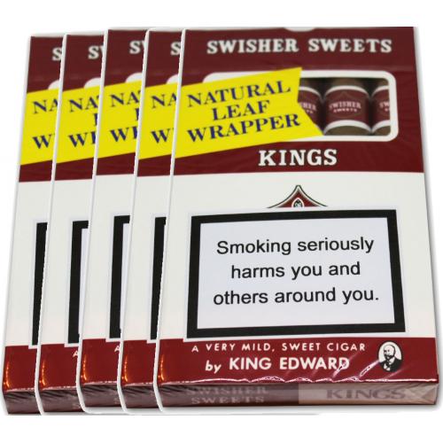 Swisher Kings Cigar - 5 x 5 packs (25 cigars)