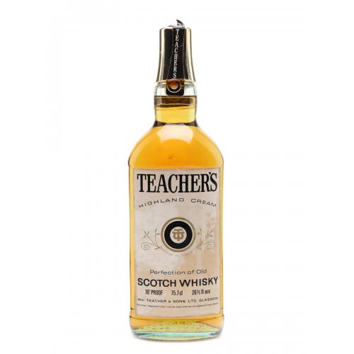Teachers Highland Cream 1970s Scotch Whisky - 70 Proof  26 2/3 FL OZ