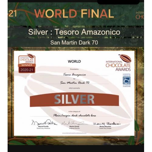 Tesoro Amazonico 70% Dark Single Origin Peruvian Chocolate