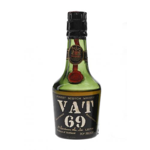 Vat 69 Bottled 1950s Whisky Miniature - 40% 5cl