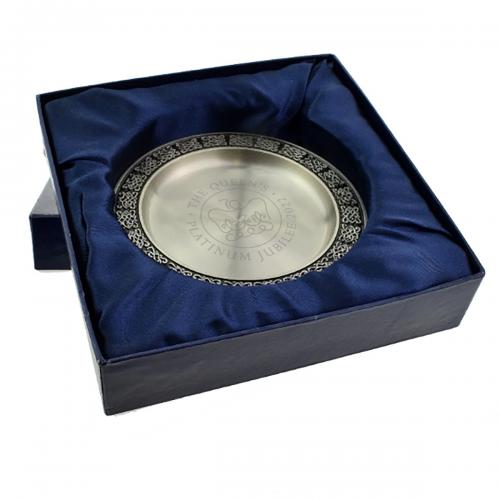 The Queens Platinum Jubilee 2022 Commemorative Pewter Dish