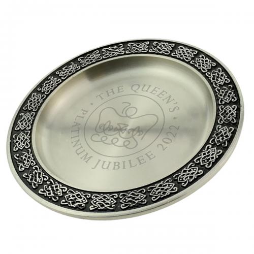 The Queens Platinum Jubilee 2022 Commemorative Pewter Dish