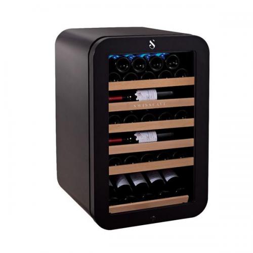 Swisscave Single Zone Wine Cooler - 39-43 Bottle Capacity - Black