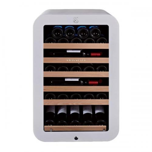 Swisscave Single Zone Wine Cooler - 39-43 Bottle Capacity - White