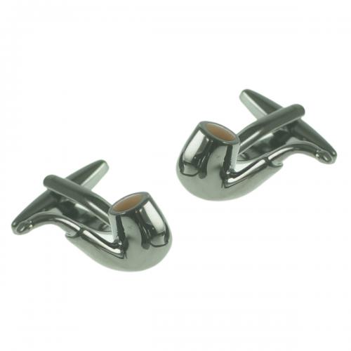 Silver Pipe Smokers Cufflinks