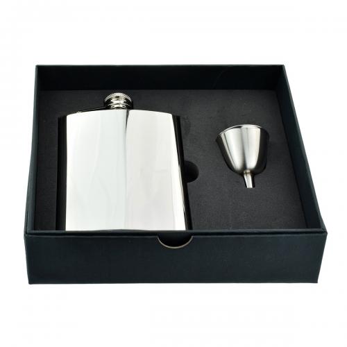 8oz Regular Size Stainless Steel Hip Flask with Funnel