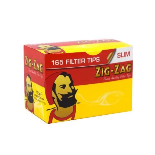 Zig-Zag Slim Filter Tips (165) 1 Box