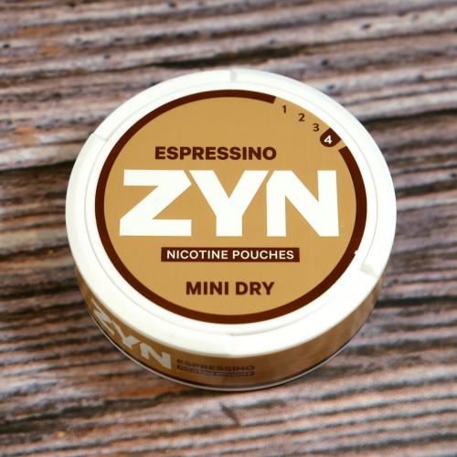 ZYN Tobacco Free Nicotine Pouch Mini Dry 15mg Espressino