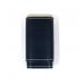 Artamis Robusto Navy Leather Cigar Case with White Stitching - Fits 3 Cigars