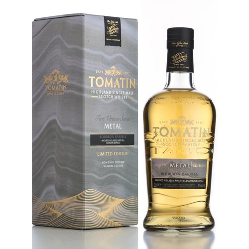 Tomatin Five Virtues Metal Bourbon Barrel - 70cl 46%