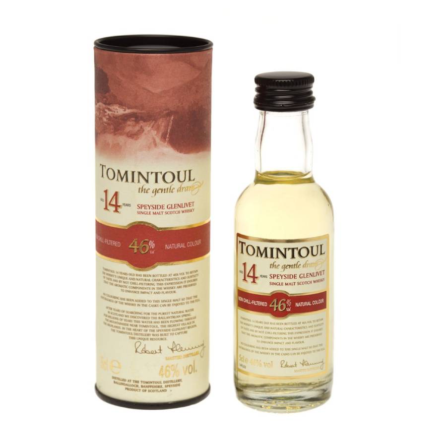 Tomintoul 14 Year Old Miniature - 46% 5cl