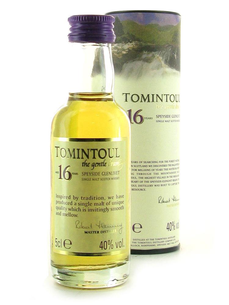 Tomintoul 16 Year Old Glenlivet Single Malt Scotch Whisky Miniature
