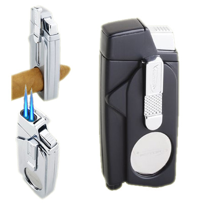 Vector Xcaliber Dual Torch Lighter - Black