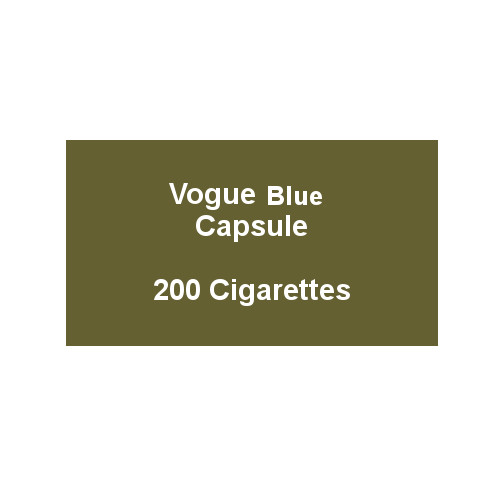 Vogue Blue Capsule (Compact Blue) Menthol - 10 Packs of 20 Cigarettes (200) - End of Line - LIMITED STOCK