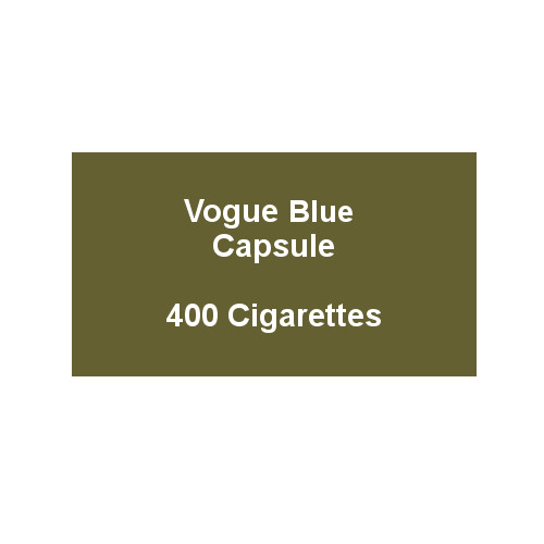 Vogue Blue Capsule (Compact Blue) - 20 Packs of 20 Cigarettes (400) - End of Line - LIMITED STOCK