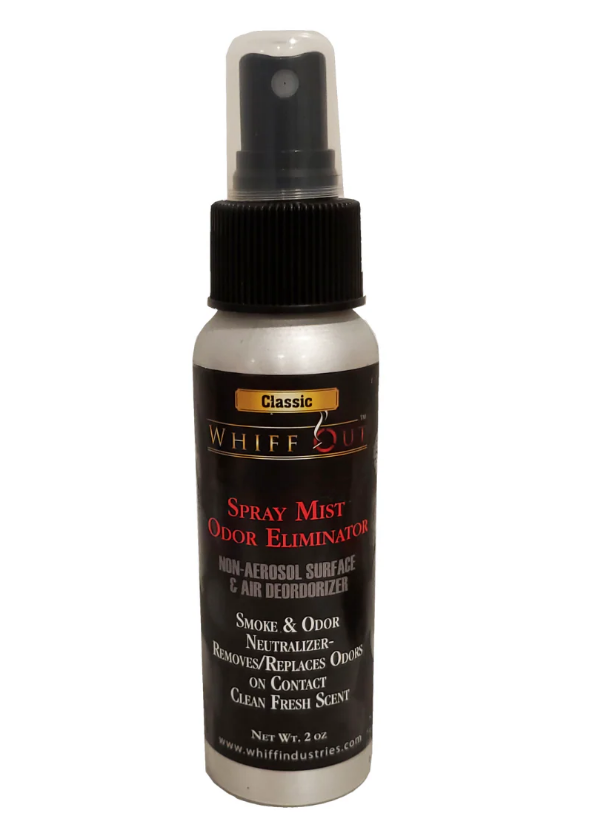 Whiff Out Spray Mist - Tobacco Smoke and Odor Eliminator - 2oz Spray