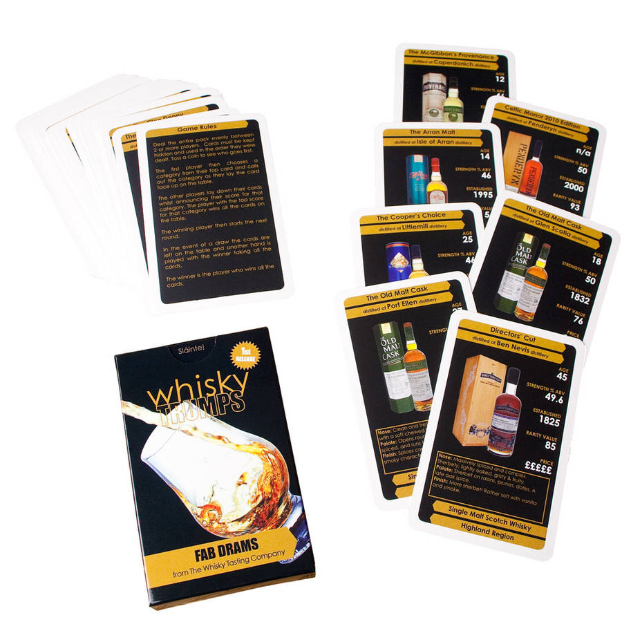 Whisky Top Trumps Cards