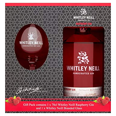 Whitley Neill Raspberry Gin Glass Gift Set