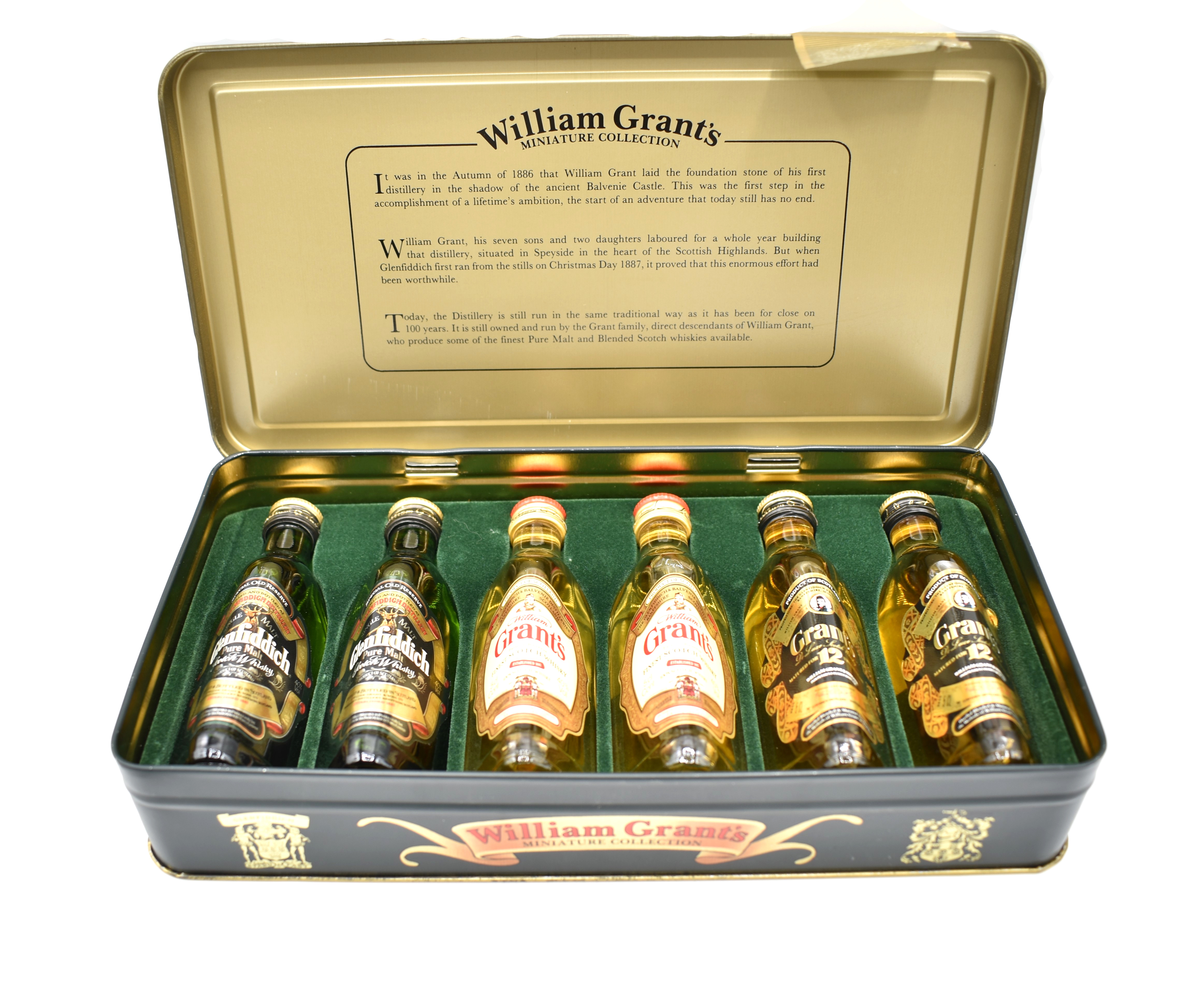 William Grants Miniature Glenfiddich & Grant 6x5cl Collection