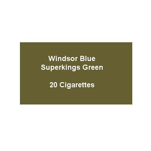 Windsor Blue Superkings Green - 1 Pack of 20 Cigarettes (20)