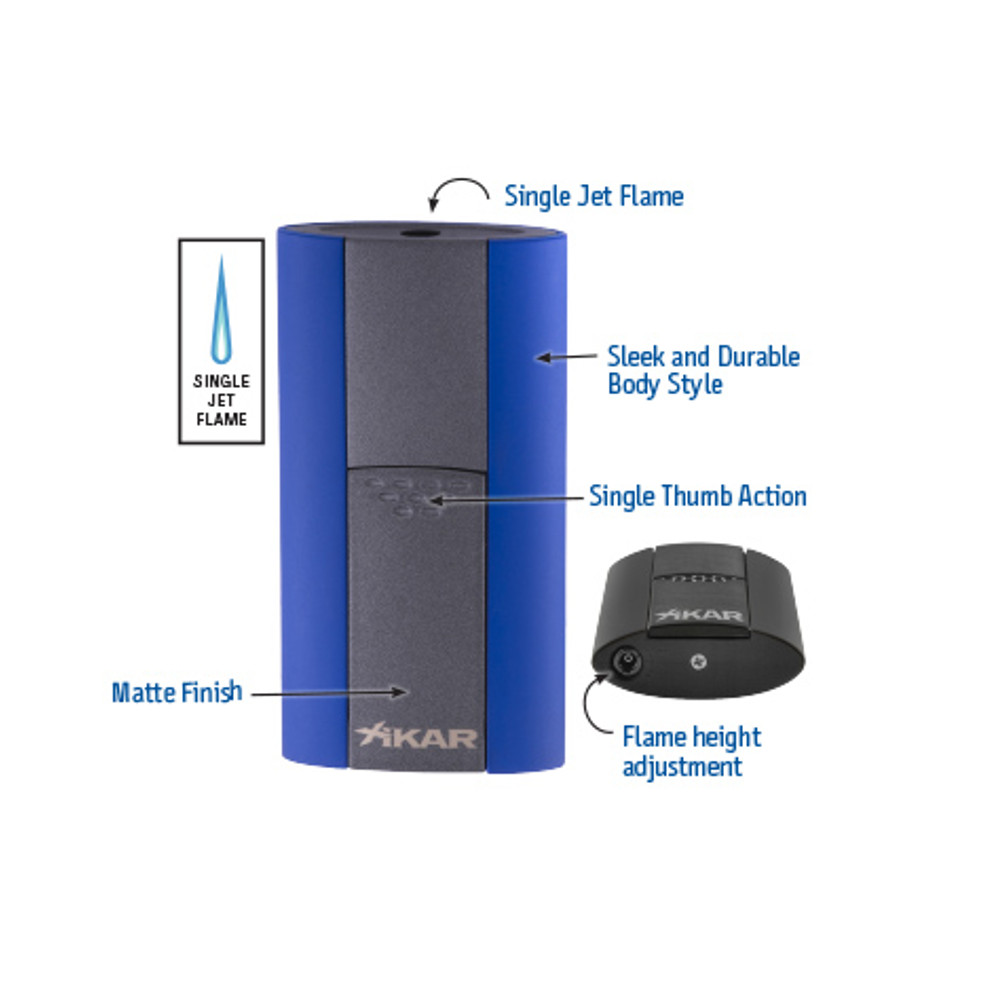 Xikar Flash Single Jet Flame Lighter Sandstone Tan