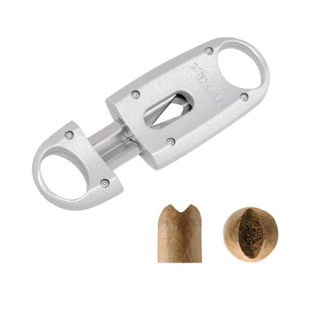 v cigar cut Cigar â V VX Silver Cutter Xikar Cut