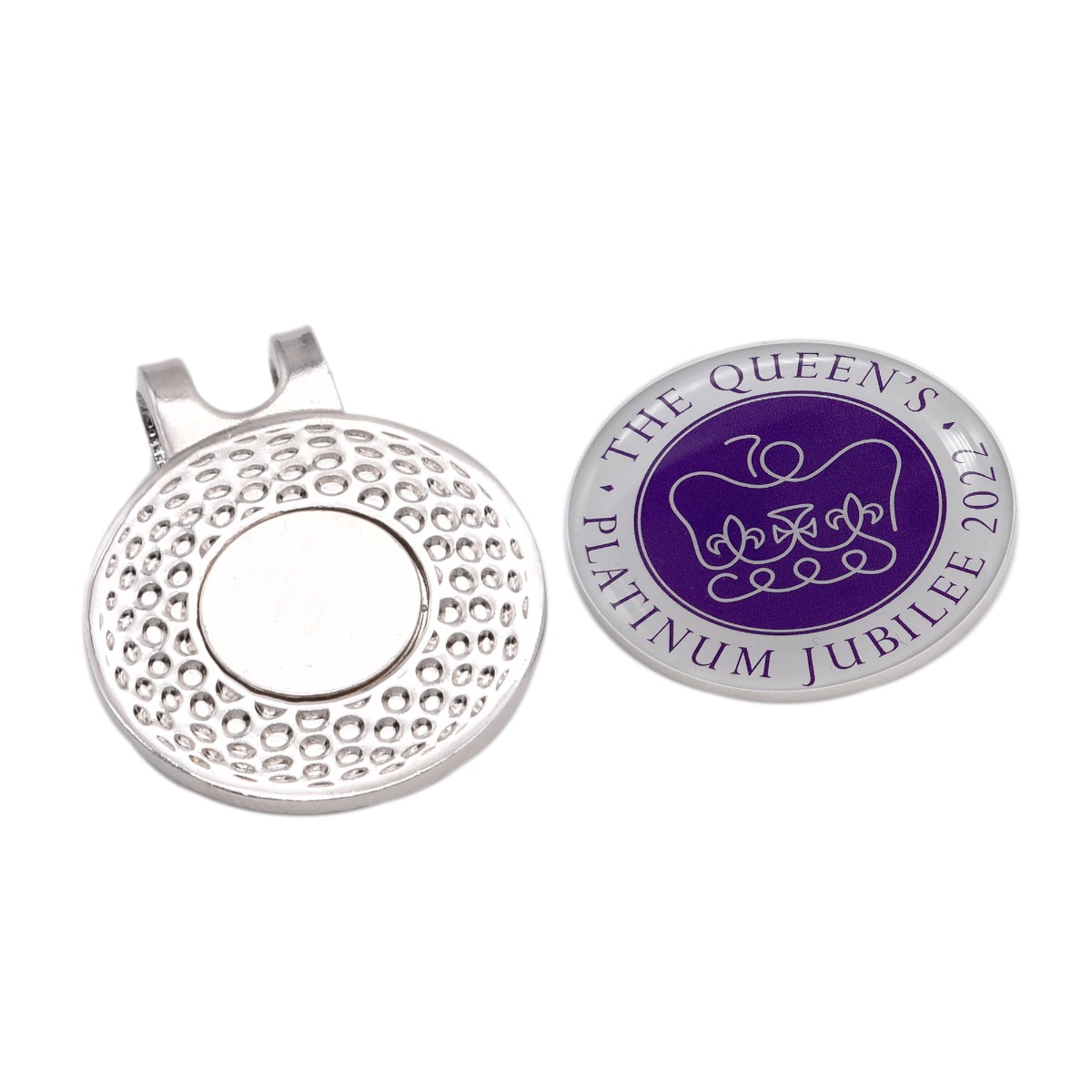 The Queens Platinum Jubilee 2022 Design Cap or Hat Golf Ball Marker