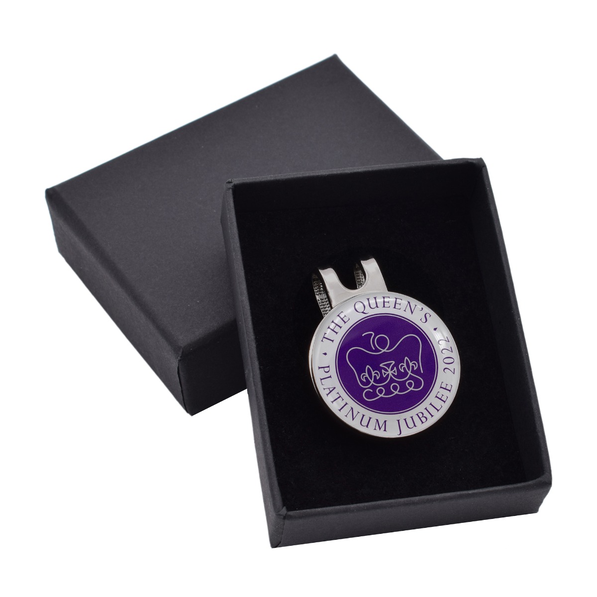 The Queens Platinum Jubilee 2022 Design Cap or Hat Golf Ball Marker